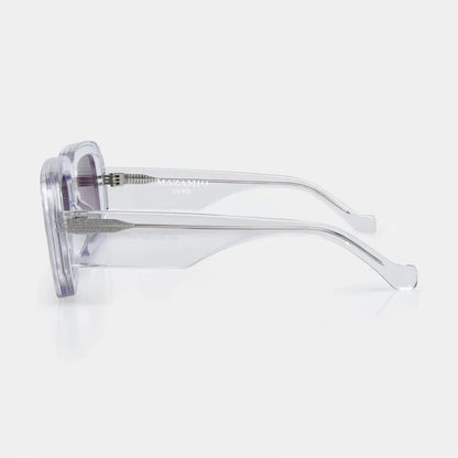 Mazamio Sunglasses - Transparent with Purple Gradient Tint